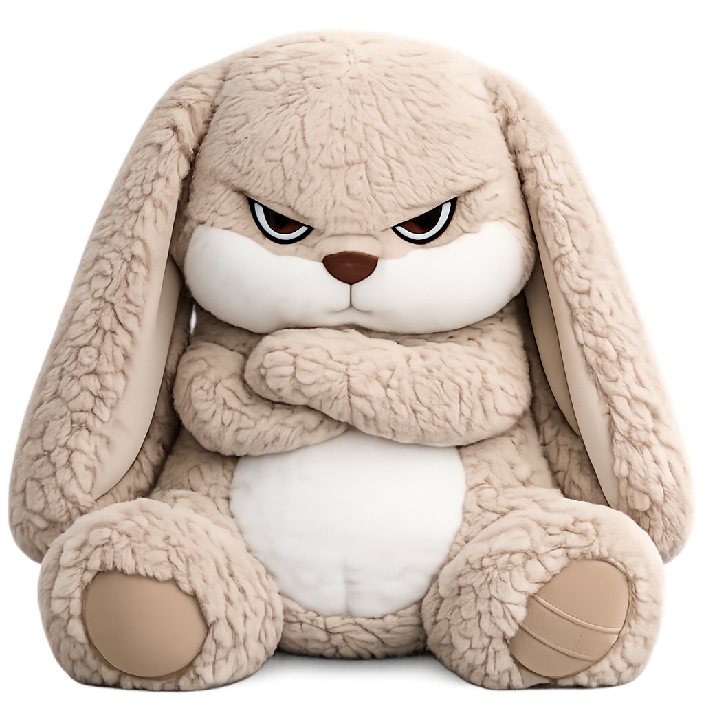 Peluche Conejito Gruñón